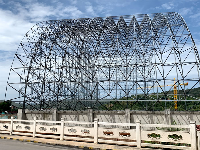 朔州山寨矿储煤棚网架